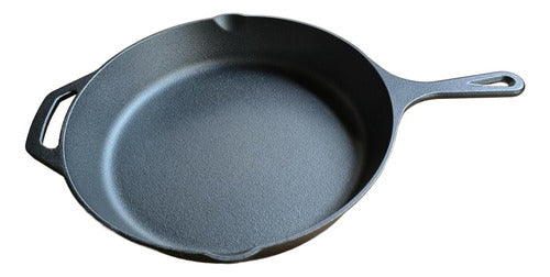 Sarten Fierro Hierro Fundido 31 Cm 3.2 Litros - Cukin Negro