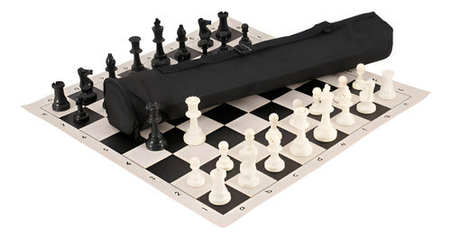 Juego De Ajedrez Escolar Portable Tablero 50x50cm - Norplat