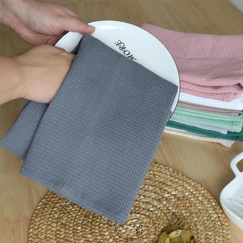 Set 3 Huasca Paño De Cocina Repasador Gastronomico - Norplat Gris Oscuro