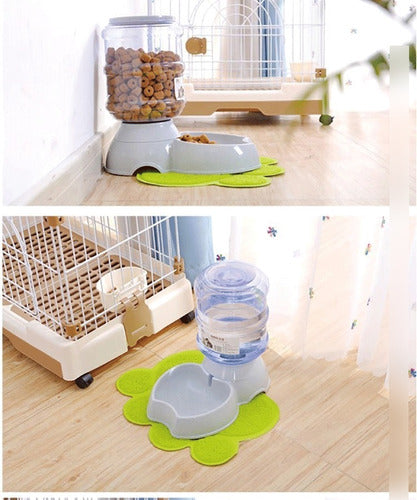Dispensador Automático Bidón Agua Para Mascota Perros Gatos Gris