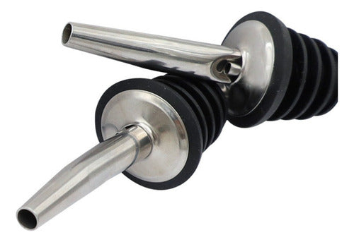 Set De 5 Picos Botella Bar Dispensador Vertedor Acero Pour