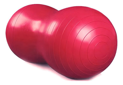 Balón Ovalado Pilates Yoga Tipo Maní 90x45cm Kine - Norplat Rojo