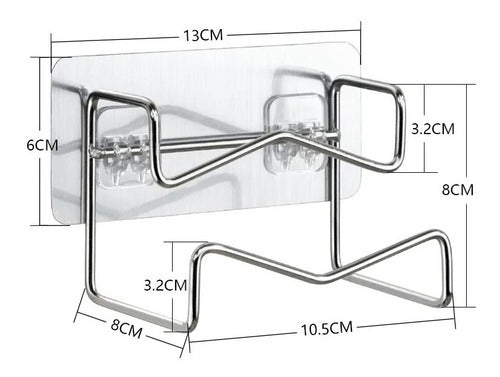 Colgador Autoadhesivo Ideal Para Colgar Perchas Y Ganchos