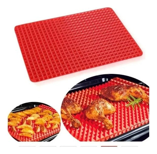 Tapete De Pirámides Para Hornear- Rojo Rojo