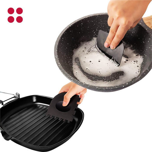 Raspador Para Olla De Hierro Fundido - Cukin Negro