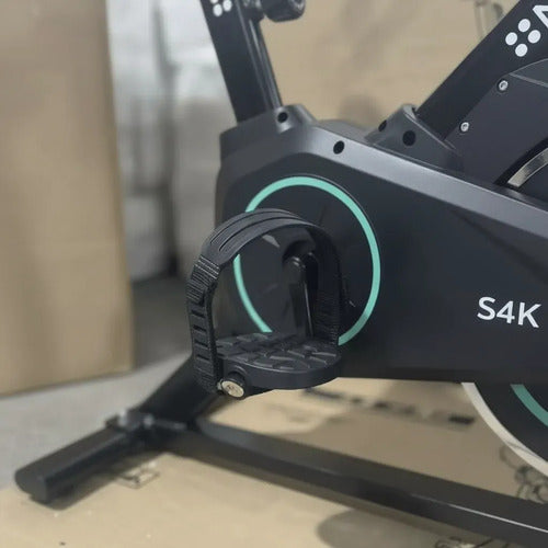 Bicicleta Estatica Norplat S4k Spinning Fitness Volante 4kg Azul