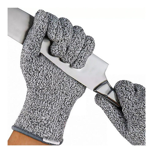 Guantes Anti Corte Para Cocina, Tallas ; L - M Gris Talla M