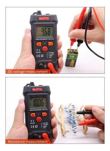 Tester Multimetro Digital Amperaje Voltaje Ohms 600v Norplat Negro