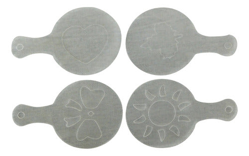 Pack X16 Plantillas Para Decorar Pan (stencils) - Cukin Blanco Diesños Varios