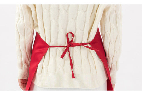 Pechera Clásica Gourmet Antifluido, Antiacido, Antibacterial Rojo