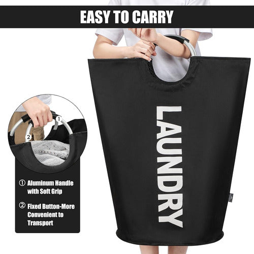 Bolsa Cesto Plegable Para Ropa Sucia Negro