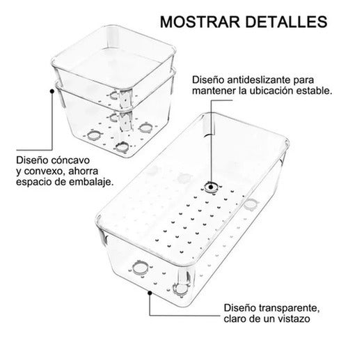 Organizador De Escritorio Norplat - Juego De 25 Cajones 