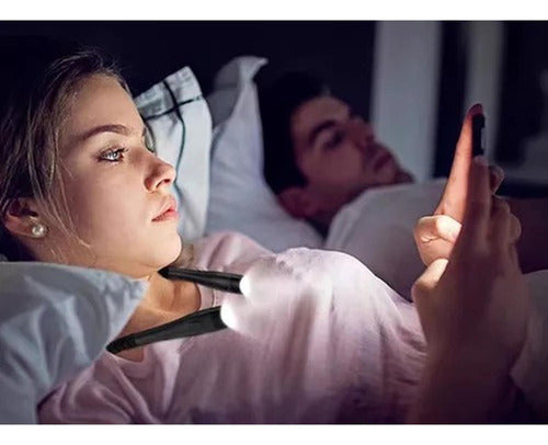 Luz Lectura De Cuello Led Luz Para Leer 3 Niveles - Norplat Negro Negro