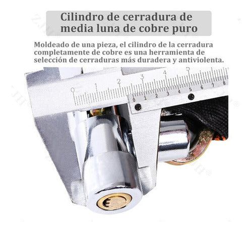 Candado Bicicleta Con Cadena Acero Cobertor Textil Norplat Negro