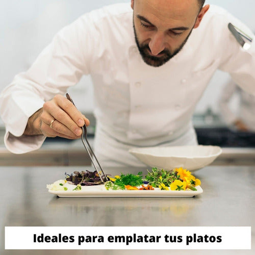 Pinza Gastronómica Para Emplatar Angular 21.5 Cm Profesional