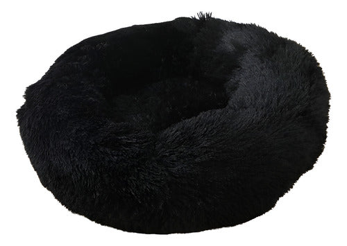 Cama Mascotas Perros Grandes Antiestres 90cm Talla Xxl - Wuf - Negro