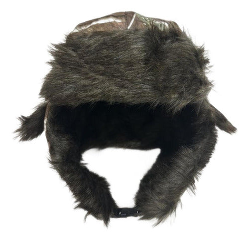 Gorro Invierno Ruso Unisex Calido Termico Camuflado Norplat Verdemarrón M