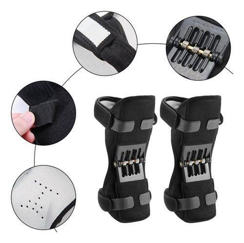 Rodillera X2 Bisagra Soporte Rotula Y Estabilidad - Med Negro M