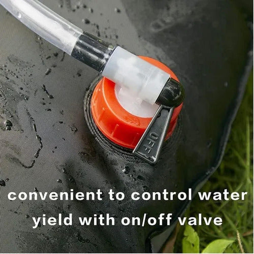 2 Ducha Portatil Recargable Norplat - Ducha Solar Baño 20lts Negro