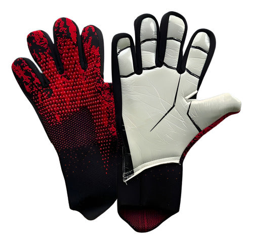 Guantes De Arquero Portero Futbol Antideslizantes - Norplat Rojo T10