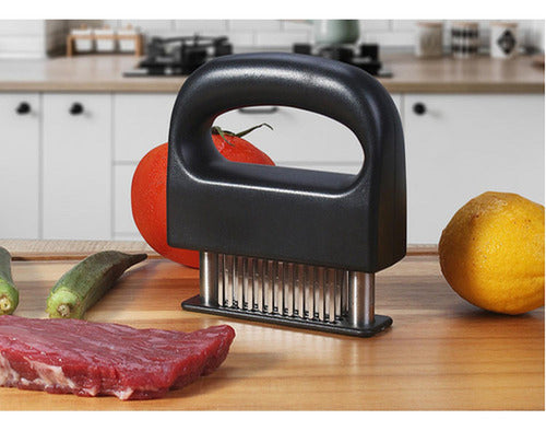 Ablandador De Carne Premium Filetes Parrilla Asado - Norplat - Negro