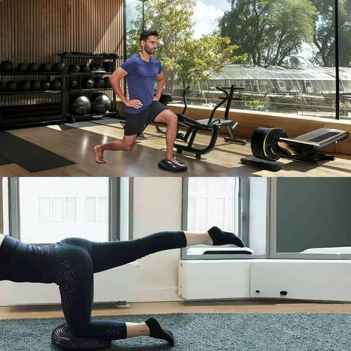 Disco De Balance Y Equilibrio Mini Bosu Erizo Yoga - Norplat Negro