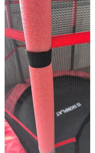 Trampolin Cama Elastica Saltarina Para Niños + Red - Norplat Negro Rojo
