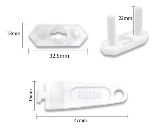 30 Protector De Enchufes Para Bebes Cubre Tapa Llave Norplat