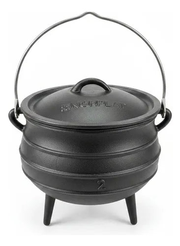 Olleta Olla Hierro Fierro Fundido 6 Litros + Tapa - Norplat Negro
