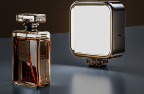 Foco Led Norplat Para Cámara Celular 3000-5500°k 1.2ah 800lm Negro Blanco Cálido Y Frío