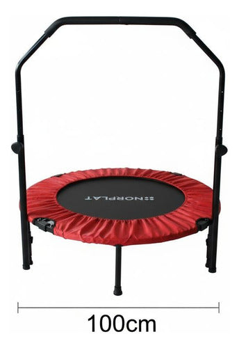 Trampolín Fitness Norplat Plegable 100cm 1m Cama Elastica Rojo