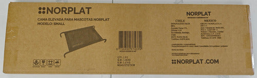 Cama Elevada Altura Para Mascota Perro Gato Talla S Norplat Negro Elevado