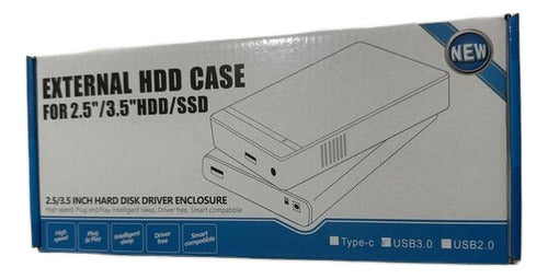 Estuche Cofre Disco Duro Case Sata Usb 3.0 Hdd Sdd - Norplat Negro