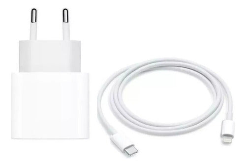 Cargador + Cable Para iPhone Carga Rapida Lightning Norplat Blanco