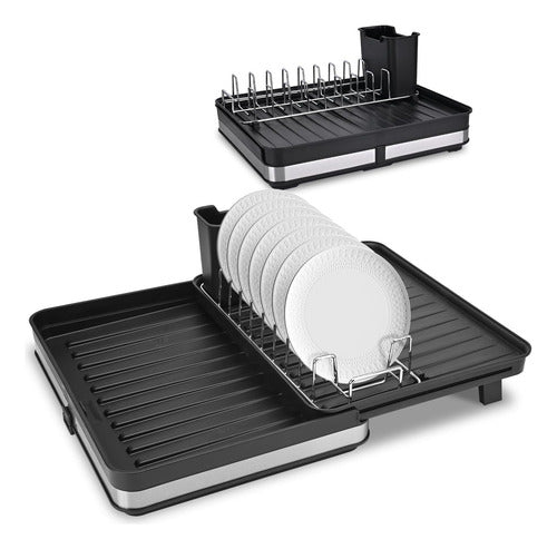 Secaplatos Escurridor Platos Loza Acero Inoxidable - Norplat Negro