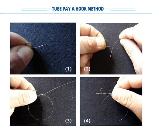 500 Anzuelos Pesca Tamaños Mixtos Acero Al Carbono - Norplat Plateado