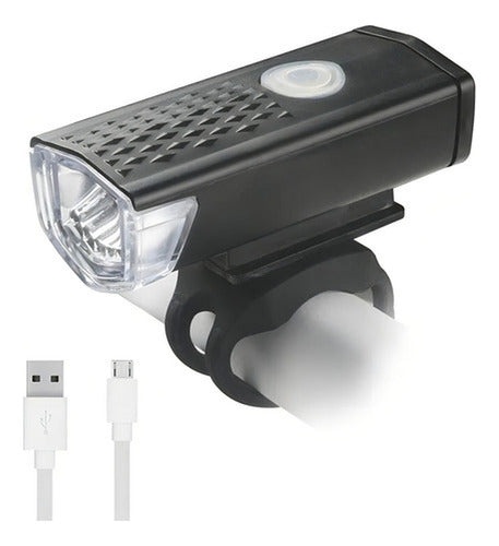 Pack 2 Luces Led Bicicleta Usb Trasera Y Delantera - Norplat Negro