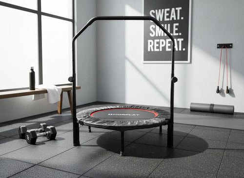 Trampolín Fitness Norplat Plegable 100cm 1m Cama Elastica Negro