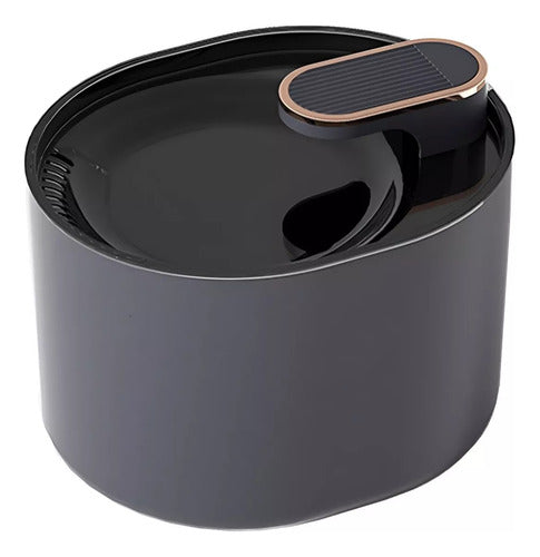 Fuente Agua Bebedero Perro Gato Mascota Luz Filtro - Norplat Negro