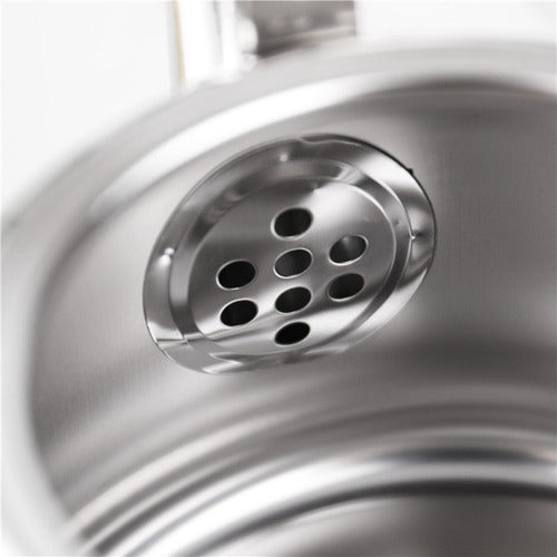 Tetera Infusor Acero Inoxidable Filtro Silvadora 1l Norplat Plateada