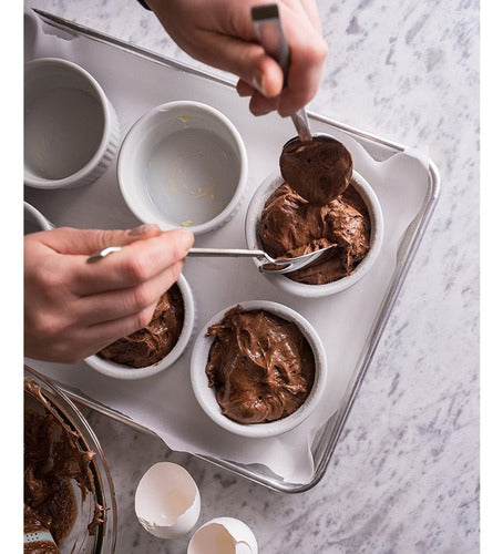 Pack 12 Tazones Grandes Apto Para Horno 270ml - Norplat Blanco