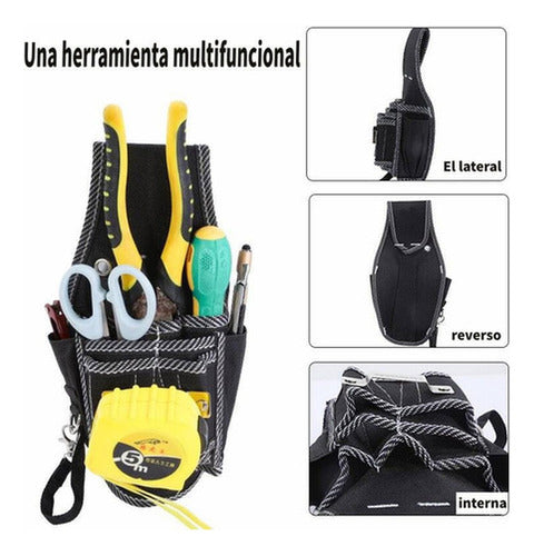 Bolsa Herramientas Eléctrica Colgar Cintura Coleto - Norplat Negro