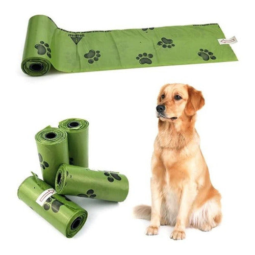 240 Bolsas Biodegradable 16 Rollos Ecologicas Fecas Perro Amarillo