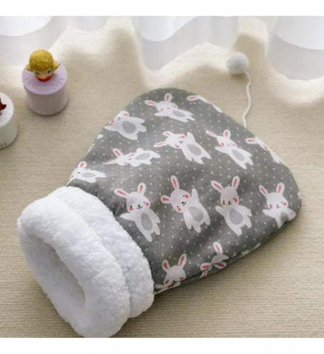 Saco De Dormir Para Gatos Cama Tipo Cueva De 35x25cm Norplat Gris - Conejos Conejos