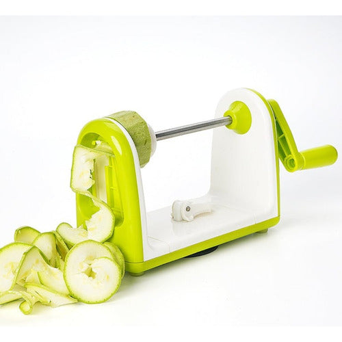 Cortador De Verduras En Espiral - 4 Cortes Distintos - Cukin Verde Claro