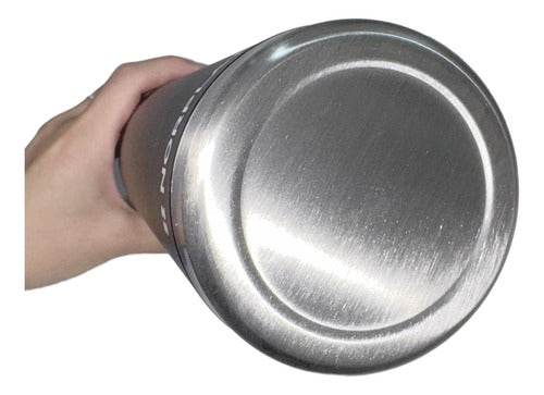 Termo De Agua Caliente Matero 1 Litro Acero Premium Norplat Negro