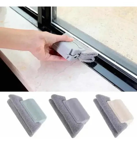 Esponja Cepillo Limpieza De Surcos Ranuras Ventanas Norplat