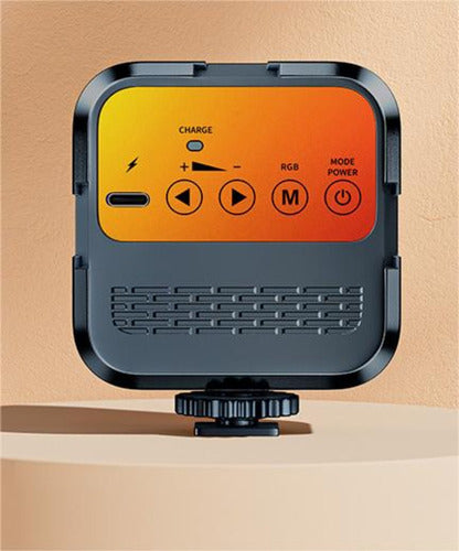 Foco Led Norplat Para Cámara Celular 3000-5500°k 1.2ah 800lm Negro Blanco Cálido Y Frío