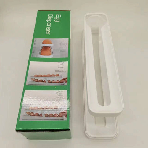 Huevera Organizador Dispensador Porta 14 Huevos - Norplat Blanco