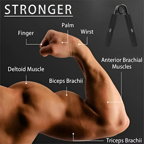 Hand Grip Resistencia Ejercicio Fortalecedor Muñeca Norplat Plateado